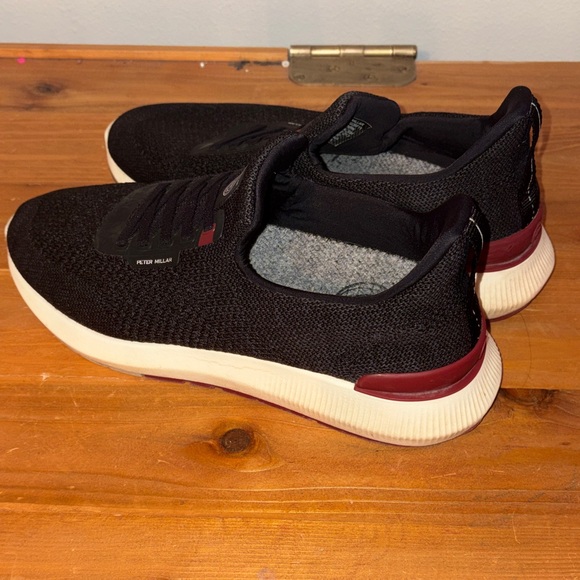 Peter Millar Black and Red Men's Hyperlight Apollo Sneakers size 10.5 - Picture 4 of 11